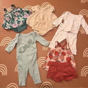 3 months old baby girl clothing bundle